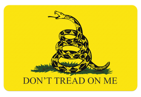 TekMat TEKR17GADSDEN Gadsden Flag Cleaning Mat Black/Yellow Rubber 11"x17" Snake/"Don't Tread On Me" 117822