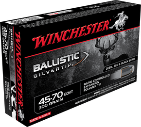 Winchester Ammo SBST4570 Ballistic Silvertip 45-70Gov 300gr Rapid Controlled Expansion Polymer Tip 20 Per Box/10 Case 63778 Winchester Ammo SBST4570 Ballistic Silvertip 45-70Gov 300gr Rapid Controlled Expansion Polymer Tip 20 Per Box/10 Case 63778