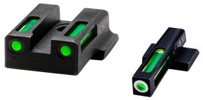 HiViz 9EZN321 LiteWave H3 Sight Set for S&W 9EZ Green Tritium White Outline Front Sight-Green Fiber Optic Rear Sight 123521 HiViz 9EZN321 LiteWave H3 Sight Set for S&W 9EZ Green Tritium White Outline Front Sight-Green Fiber Optic Rear Sight 123521