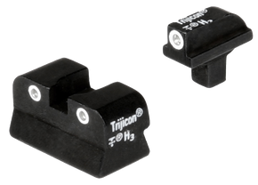 Trijicon 600138 Bright & Tough Night Sights Green/Tritium White Outline Front Sight-Green/Tritium White Outline Rear Sight Colt 1911 0.125 Tang 31915 Trijicon 600138 Bright & Tough Night Sights Green/Tritium White Outline Front Sight-Green/Tritium White Outline Rear Sight Colt 1911 0.125 Tang 31915