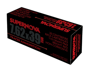 Supernova PMSN762R Red Tracer 7.62mm 110 gr Full Metal Jacket 20 Per Box/ 50 Cs 172502 Supernova PMSN762R Red Tracer 7.62mm 110 gr Full Metal Jacket 20 Per Box/ 50 Cs 172502