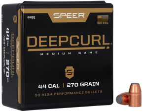 Speer 4461 DeepCurl 44Cal 270gr Soft Point 50 Per Box/5 Case 63823 Speer 4461 DeepCurl 44Cal 270gr Soft Point 50 Per Box/5 Case 63823