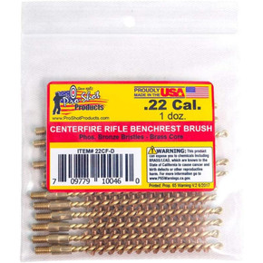 Pro-Shot Benchrest Phosphorus Bronze Rifle Cleaning Brushes (8/32 Thread) - .22 cal Centerfire 12/pk PX22CFD Pro-Shot Benchrest Phosphorus Bronze Rifle Cleaning Brushes (8/32 Thread) - .22 cal Centerfire 12/pk PX22CFD