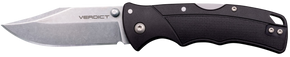 Cold Steel CSFLC3CPSSZ Verdict 3" Folding Clip Point Plain Stonewashed 4116 SS Blade/Black GFN Handle Includes Belt Clip 155527 Cold Steel CSFLC3CPSSZ Verdict 3" Folding Clip Point Plain Stonewashed 4116 SS Blade/Black GFN Handle Includes Belt Clip 155527