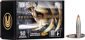 FEDERAL .284 CALIBER 160GR TROPHY BONDED TIP CB BULLET 50RD FAPB284TT160