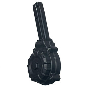 Promag Ruger P Series 9mm Handgun Magazine Black Polymer 50/rd Drum ZMDRMA49