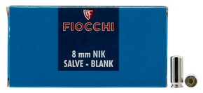 Fiocchi 8MMBLANK Pistol Blank 8mm 50 Per Box/20 Case 34617