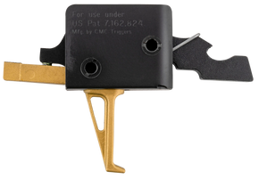 CMC Triggers 91503GF Drop-In Gold Finger Single-Stage Flat Trigger w/ 3-3.50 lbs Draw Weight & Gold Finish 145490 CMC Triggers 91503GF Drop-In Gold Finger Single-Stage Flat Trigger w/ 3-3.50 lbs Draw Weight & Gold Finish 145490