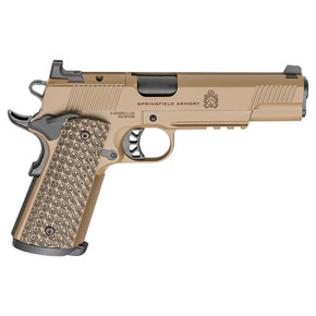 Springfield 1911 TRP AOS Coyote Handgun 9mm Luger 9rd Magazines(3) 5" Barrel Optic Cut and Light Rail FKPC9129LRCBAOS Springfield 1911 TRP AOS Coyote Handgun 9mm Luger 9rd Magazines(3) 5" Barrel Optic Cut and Light Rail FKPC9129LRCBAOS