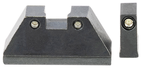 AmeriGlo GL813 Optic Compatible Sight Set for Glock XL Tall Green Tritium Black Outline Front Sight-Green Tritium Black Outline Rear Sight 136712 AmeriGlo GL813 Optic Compatible Sight Set for Glock XL Tall Green Tritium Black Outline Front Sight-Green Tritium Black Outline Rear Sight 136712