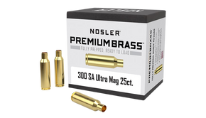 Nosler 10228 Premium Brass Unprimed Cases 300RemSAUM Rifle Brass 25/Box 50359 Nosler 10228 Premium Brass Unprimed Cases 300RemSAUM Rifle Brass 25/Box 50359