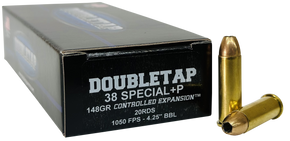DoubleTap Ammunition 38SP148CE   38Special 148gr Controlled Expansion JHP 20 Per Box/50 Case 162190