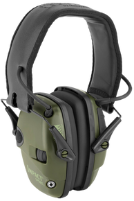 Howard Leight R01526 Impact Sport Electronic Muff 22 dB Over the Head Green/Black Adult 36900