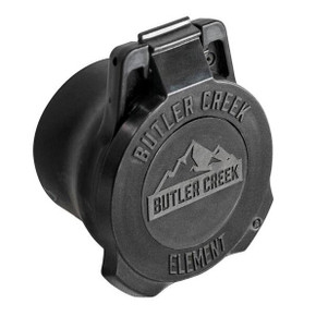 Butler Creek Element Scope Cap Objective 45-50mm - Black (Clam) BCESC50 Butler Creek Element Scope Cap Objective 45-50mm - Black (Clam) BCESC50