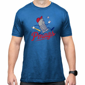 BASES LOADED BLEND T-SHIRT ROYAL HEATHER 3X-LARGE 430100811 BASES LOADED BLEND T-SHIRT ROYAL HEATHER 3X-LARGE 430100811