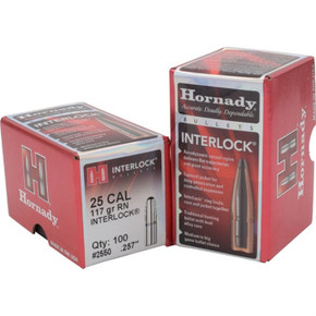 INTERLOCK® 25 CALIBER (0.257'') 117GR ROUND NOSE 100/BOX 749003547