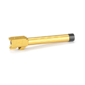 THREADED 5'' 9MM LUGER BARREL FOR GLOCK 17 GEN4 TIN GOLD 430107727 THREADED 5'' 9MM LUGER BARREL FOR GLOCK 17 GEN4 TIN GOLD 430107727