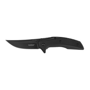 Kershaw Outright Folding Knife 3" Trailing Point Blade Black KW8320BLK Kershaw Outright Folding Knife 3" Trailing Point Blade Black KW8320BLK
