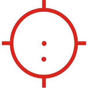 XPS2-2 HOLOGRAPHIC 68MOA RING 1 MOA RED DOTX2 RETICLE BLACK 100012626