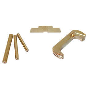 Cross Armory CRG5OKSV 3 Piece Kit Extended Compatible w/Glock 17/19/26/34 Gen5 Silver Anodized Steel/Aluminum 131284 Cross Armory CRG5OKSV 3 Piece Kit Extended Compatible w/Glock 17/19/26/34 Gen5 Silver Anodized Steel/Aluminum 131284