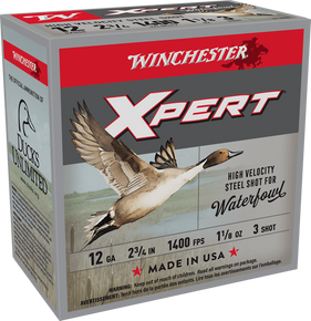 Winchester Ammo WEX12H3 Super X Xpert High Velocity 12Gauge 2.75" 1 1/8oz 3Shot 25 Per Box/10 Case 116450 Winchester Ammo WEX12H3 Super X Xpert High Velocity 12Gauge 2.75" 1 1/8oz 3Shot 25 Per Box/10 Case 116450