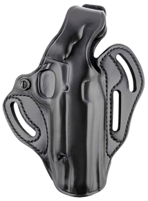 Galco CTS212RB Cop 3 Slot OWB Black Leather Belt Slide Fits 1911 Right Hand 144061