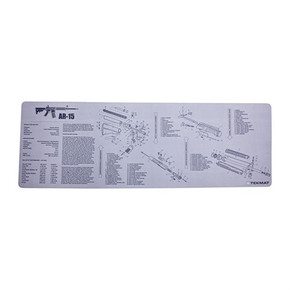 TEKMAT LONG GUN CLEANING MAT FOR AR-15 GRAY 100015991 TEKMAT LONG GUN CLEANING MAT FOR AR-15 GRAY 100015991