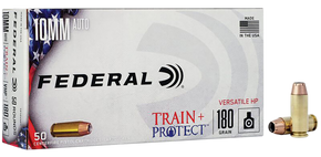 Federal TP10VHP1 Train + Protect  10mmAuto 180gr Versatile Hollow Point 50 Per Box/10 Case 150625