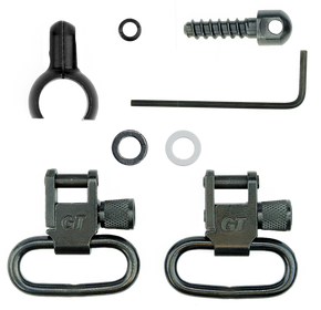 GrovTec US Inc GTSW46 Barrel Band Swivel Set Shotgun 1" Black Steel 75629 GrovTec US Inc GTSW46 Barrel Band Swivel Set Shotgun 1" Black Steel 75629
