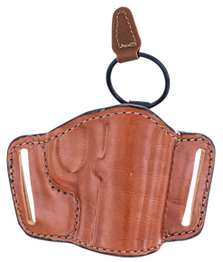 Bianchi 19254 105 Minimalist  OWB Size 13/15 Tan Leather Belt Slide Compatible w/ Glock 17/19/S&W M&P 2.0/Springfield TRP Operator Belt Up to 1.75" Wide Right Hand 34706