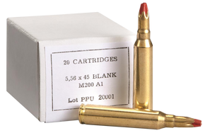 PPU PPB556A1 Blank Ammo 5.56x45mmNATO 20 Per Box/100 Case 120057 PPU PPB556A1 Blank Ammo 5.56x45mmNATO 20 Per Box/100 Case 120057