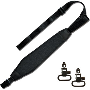 GrovTec Premium Padded Nylon Sling with Swivels Black XUGTSL20 GrovTec Premium Padded Nylon Sling with Swivels Black XUGTSL20