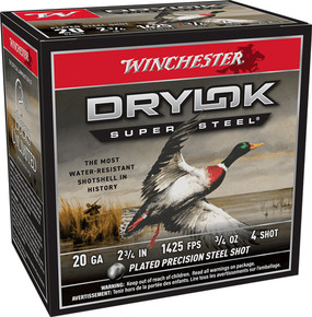 WINCHESTER DRYLOK 20GA #42.75" 3/4OZ 25RD 10BX/CS AXS204