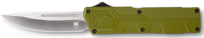 CobraTec Knives ODCTLWDNS Lightweight 3.25" OTF Drop Point Plain D2 Steel Blade/OD Green Aluminum Handle Includes Pocket Clip 115613 CobraTec Knives ODCTLWDNS Lightweight 3.25" OTF Drop Point Plain D2 Steel Blade/OD Green Aluminum Handle Includes Pocket Clip 115613