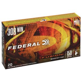 FUSION 308 WINCHESTER 150GR FUSION SOFT POINT 20/BOX 105200459 FUSION 308 WINCHESTER 150GR FUSION SOFT POINT 20/BOX 105200459