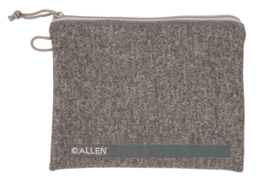 Allen 3627 Pistol Pouch Gray Polyester w/Lockable Zippers, ID Label & Fleece Lining Holds Full Size Handgun 7" L x 9" W Interior Dimensions 143458 Allen 3627 Pistol Pouch Gray Polyester w/Lockable Zippers, ID Label & Fleece Lining Holds Full Size Handgun 7" L x 9" W Interior Dimensions 143458