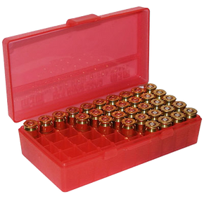 MTM Case-Gard P504529 Ammo Box Flip-Top Multi Caliber Clear Red Polypropylene 50rd 42407 MTM Case-Gard P504529 Ammo Box Flip-Top Multi Caliber Clear Red Polypropylene 50rd 42407