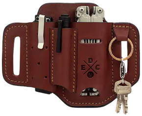 1791 Gunleather HDESSFCHNA EDC Heavy Duty Easy Slide OWB Chestnut Leather Belt Slide Ambidextrous 156290 1791 Gunleather HDESSFCHNA EDC Heavy Duty Easy Slide OWB Chestnut Leather Belt Slide Ambidextrous 156290