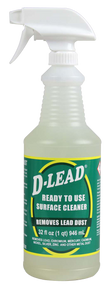 ESCA Tech 331PDRT12 D-Lead Surface Cleaner Removes Metal Dust & Lead 32 oz Trigger Spray 12 Per Case 104903