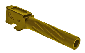 Rival Arms RA20G201E Precision V1 Drop-In Barrel 9mm Luger 4.02" Gold PVD Finish 416R Stainless Steel Material for Glock 19 Gen3-4 129792