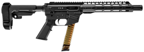 FREEDOM ORDNANCE FX9P10S FX-9  9mm Luger 31+1 10" Black Nitride Steel Barrel, M-LOK Handguards, Black Anodized Aluminum Picatinny Rail Receiver, Black SBA3 Brace, AR15 Grips, Right Hand 166517