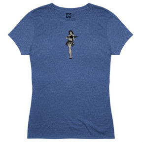 HULA GIRL TRI-BLEND T-SHIRT 3X-LARGE ROYAL HEATHER 100041387 HULA GIRL TRI-BLEND T-SHIRT 3X-LARGE ROYAL HEATHER 100041387