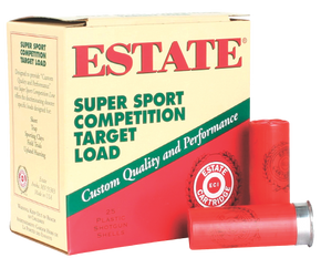 Estate Cartridge SS12L8 Super Sport Competition Target 12Gauge 2.75" 1 1/8oz 8Shot 25 Per Box/10 Case 116743 Estate Cartridge SS12L8 Super Sport Competition Target 12Gauge 2.75" 1 1/8oz 8Shot 25 Per Box/10 Case 116743