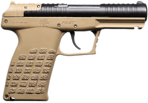 Kel-Tec PR57TAN PR57  Compact Frame 5.7x28mm 20+1 4" Black Steel Barrel, Tan Optic Ready/Serrated Slide, Tan Textured Grip 174760