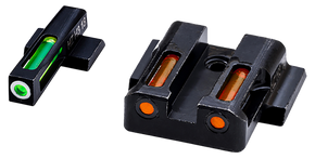 HiViz MPN421 LiteWave H3 Sight Set for S&W M&P Green Tritium White Outline Front Sight-Orange Fiber Optic Rear Sight 127743 HiViz MPN421 LiteWave H3 Sight Set for S&W M&P Green Tritium White Outline Front Sight-Orange Fiber Optic Rear Sight 127743
