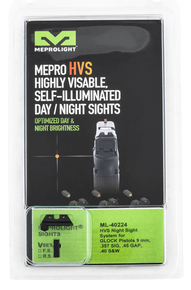 Meprolight USA 402243131 Hyper-Bright Sight Set Green Tritium Orange Outline Front Sight-Green Tritium Black Outline Rear Sight Glock 17/17L/19/22 126242 Meprolight USA 402243131 Hyper-Bright Sight Set Green Tritium Orange Outline Front Sight-Green Tritium Black Outline Rear Sight Glock 17/17L/19/22 126242