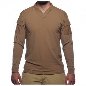 BOSS RUGBY SHIRT LONG SLEEVE COYOTE BROWN MED 100026031