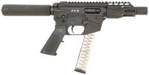 FREEDOM ORDNANCE FX9P4T FX-9 9mm Luger 32+1 4", Black, M-LOK Handguard, Padded Buffer Tube, A2 Grip, 3" Faux Suppressor, Includes Sling 154112 FREEDOM ORDNANCE FX9P4T FX-9 9mm Luger 32+1 4", Black, M-LOK Handguard, Padded Buffer Tube, A2 Grip, 3" Faux Suppressor, Includes Sling 154112