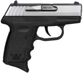 SCCY Industries CPX-3TTBK CPX-3  Sub-Compact Frame 380 ACP 10+1, 3.10" Stainless Quadlock Barrel, Serrated Stainless Steel Slide, Black Polymer Frame w/Finger Grooves, No Safety, Right Hand 144562