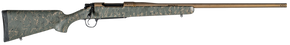 Christensen Arms 8010201400 Mesa Long Range 338 Lapua Mag 3+1 27" Threaded Barrel, Burnt Bronze Cerakote, Green with Black/Tan Webbing Stock 145856